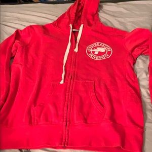 Red Southeastern University Zip up Hoodie